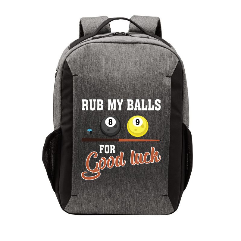 Father's Day Rub My Balls For Good Luck Pool Player Gift For Dad Vector Backpack
