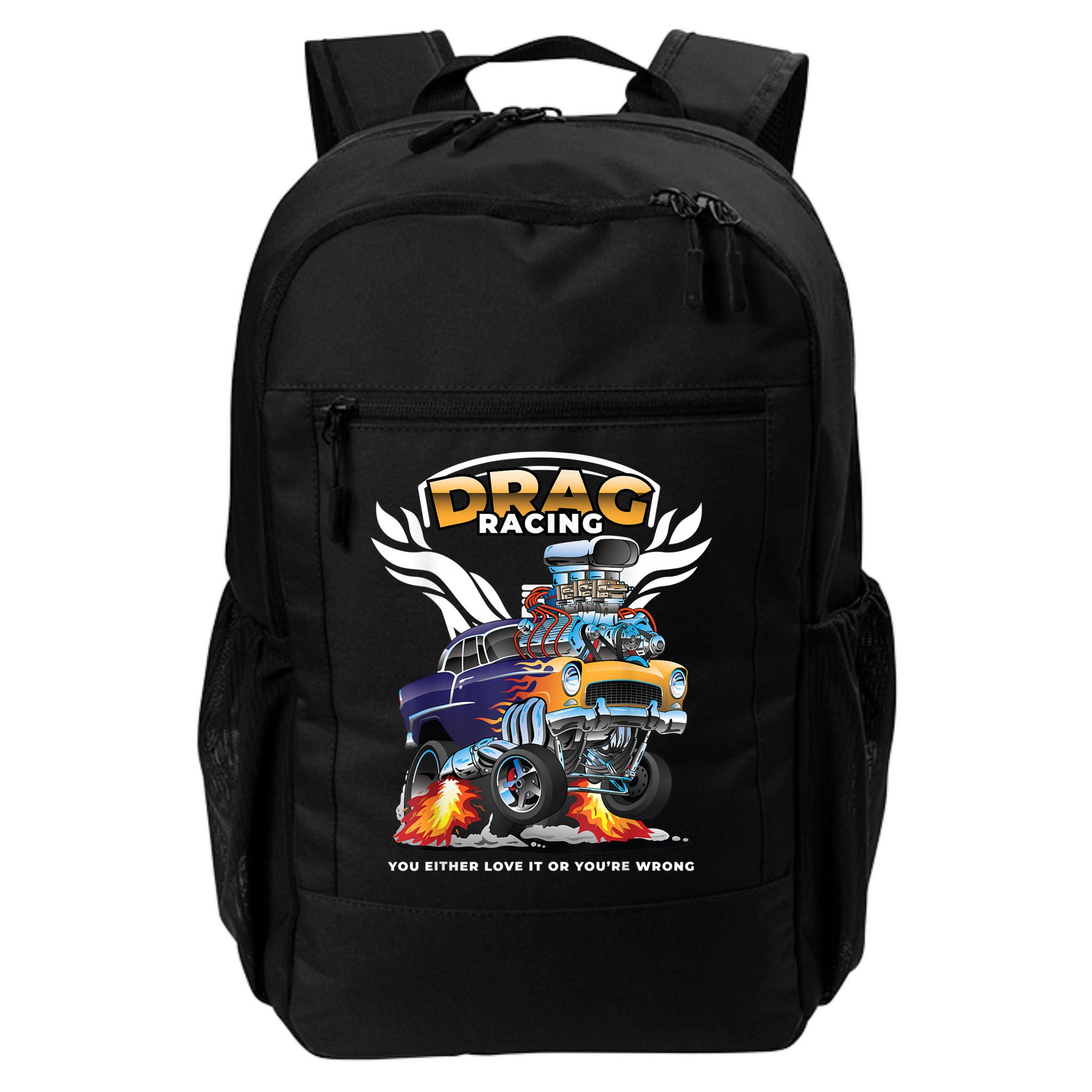 Funny Drag Racing Backpack