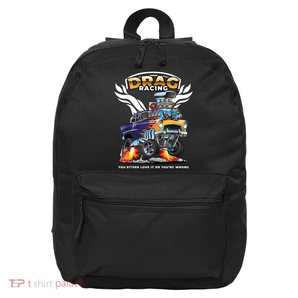 Funny Drag Racing 16 in Basic Backpack