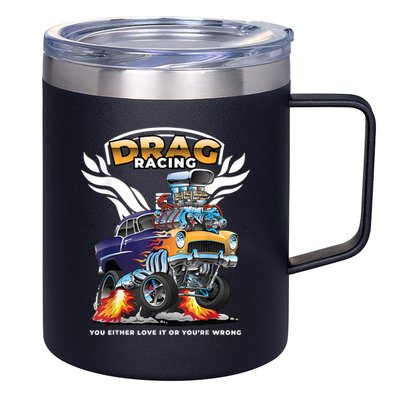 Funny Drag Racing 12oz Stainless Steel Coffee Mug