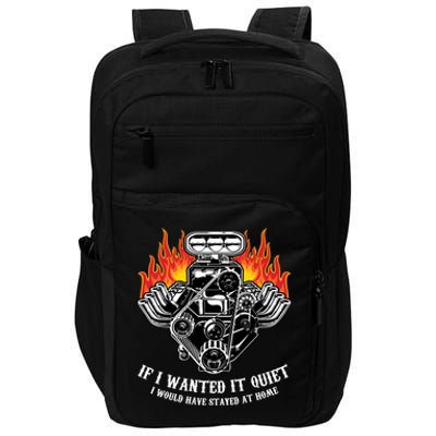 Funny Drag Racing Cute Gift Car Engine Mechanics Motor Racing Gift Impact Tech Backpack