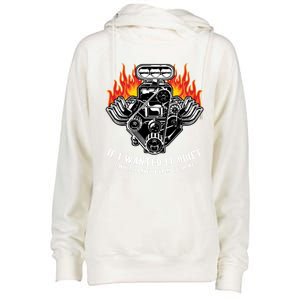 Funny Drag Racing Cute Gift Car Engine Mechanics Motor Racing Gift Womens Funnel Neck Pullover Hood