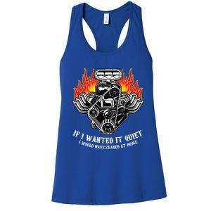 Funny Drag Racing Cute Gift Car Engine Mechanics Motor Racing Gift Women's Racerback Tank