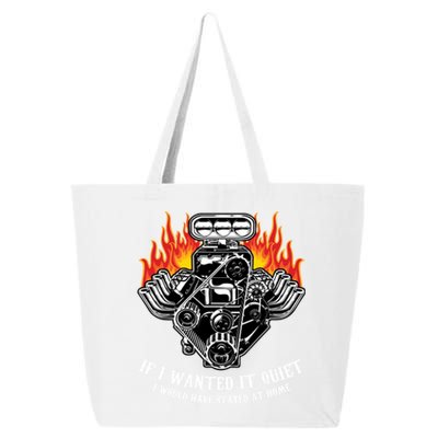 Funny Drag Racing Cute Gift Car Engine Mechanics Motor Racing Gift 25L Jumbo Tote