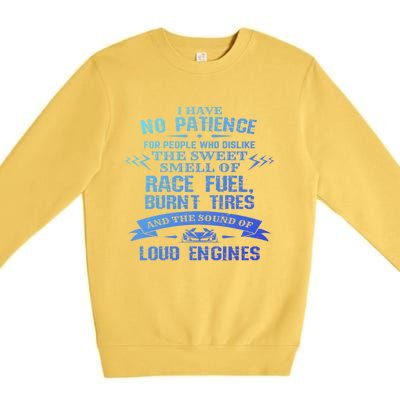 Funny Drag Racing Gift For Mechanics And Car Enthusiasts Premium Crewneck Sweatshirt