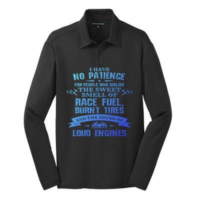 Funny Drag Racing Gift For Mechanics And Car Enthusiasts Silk Touch Performance Long Sleeve Polo