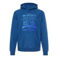 Funny Drag Racing Gift For Mechanics And Car Enthusiasts Premium Hoodie