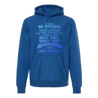 Funny Drag Racing Gift For Mechanics And Car Enthusiasts Premium Hoodie