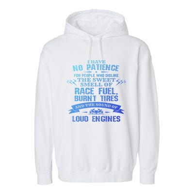 Funny Drag Racing Gift For Mechanics And Car Enthusiasts Garment-Dyed Fleece Hoodie