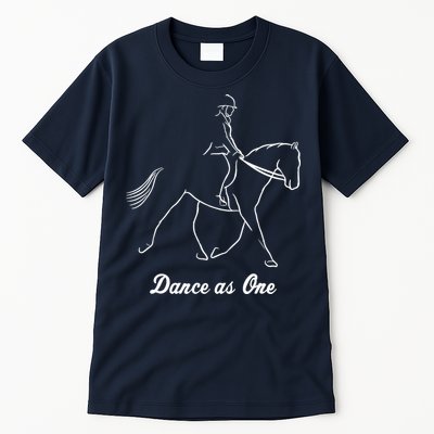 Funny Dressage Riding Horse Show Horseback Equestrian Gifts Tall T-Shirt