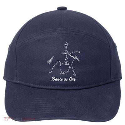 Funny Dressage Riding Horse Show Horseback Equestrian Gifts 7-Panel Snapback Hat