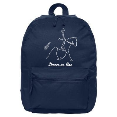 Funny Dressage Riding Horse Show Horseback Equestrian Gifts 16 in Basic Backpack