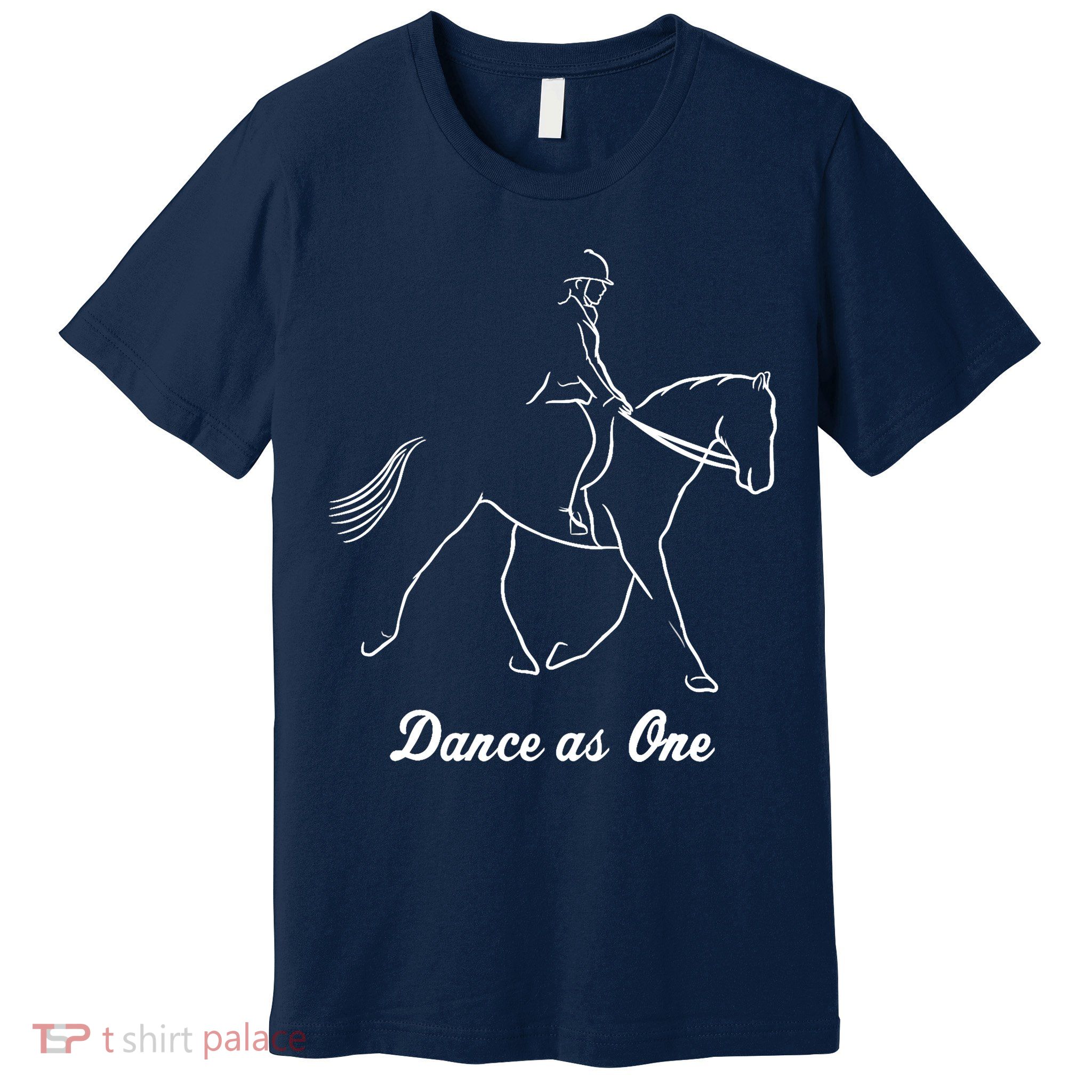Funny Dressage Riding Horse Show Horseback Equestrian Gifts Premium T-Shirt