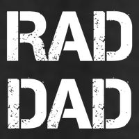 Fathers Day Rad Dad Rad Like Dad Gift 7 Panel Mesh Trucker Snapback Hat