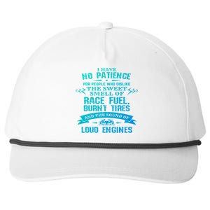 Funny Drag Racing Gift For Mechanics And Car Enthusiasts Snapback Five-Panel Rope Hat