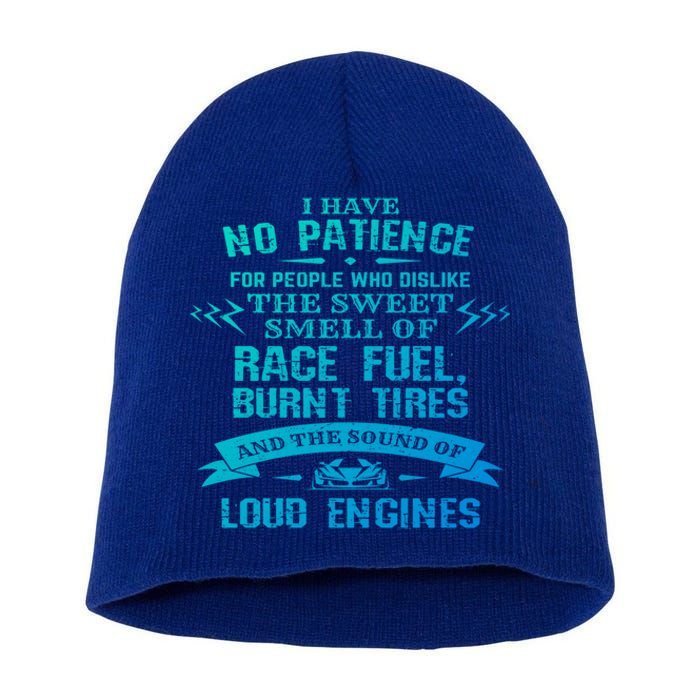 Funny Drag Racing Gift For Mechanics And Car Enthusiasts Short Acrylic Beanie