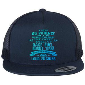 Funny Drag Racing Gift For Mechanics And Car Enthusiasts Flat Bill Trucker Hat