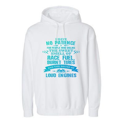 Funny Drag Racing Gift For Mechanics And Car Enthusiasts Garment-Dyed Fleece Hoodie