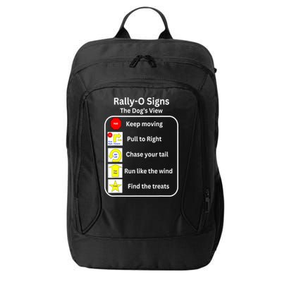 Funny Dog Rally Obedience Gift City Backpack