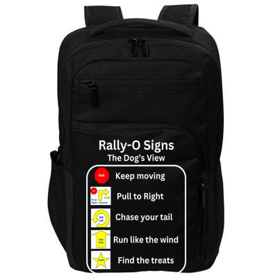 Funny Dog Rally Obedience Gift Impact Tech Backpack