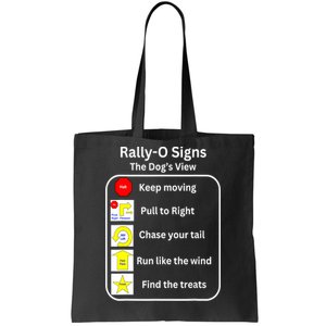 Funny Dog Rally Obedience Gift Tote Bag