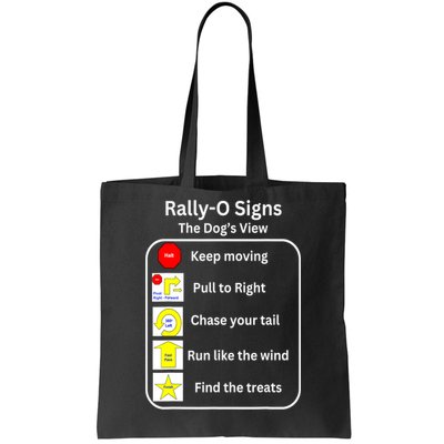 Funny Dog Rally Obedience Gift Tote Bag