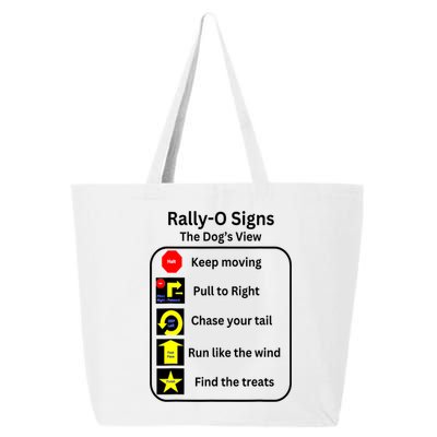 Funny Dog Rally Obedience Gift 25L Jumbo Tote