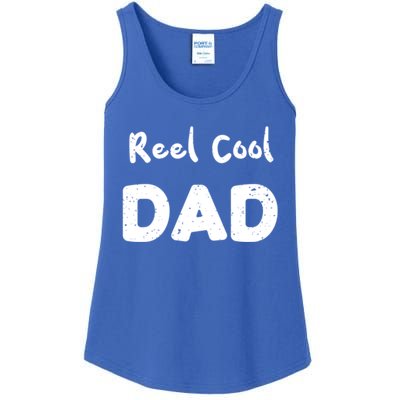 Fathers Day: Reel Cool Dad Fishing Dad Sayings Cute Gift Ladies Essential Tank