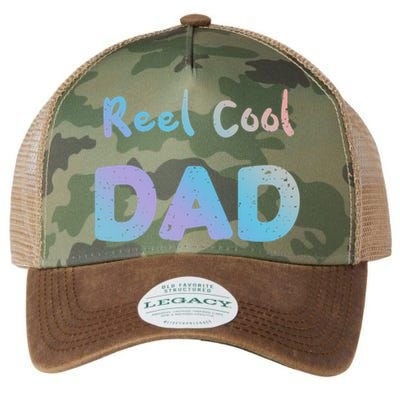 Fathers Day: Reel Cool Dad Fishing Dad Sayings Cool Gift Legacy Tie Dye Trucker Hat