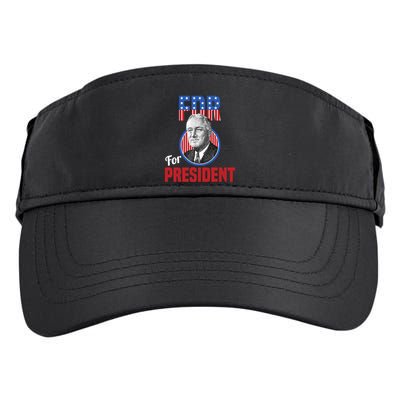 Franklin Delano Roosevelt Fdr For President Campaign Gift Adult Drive Performance Visor