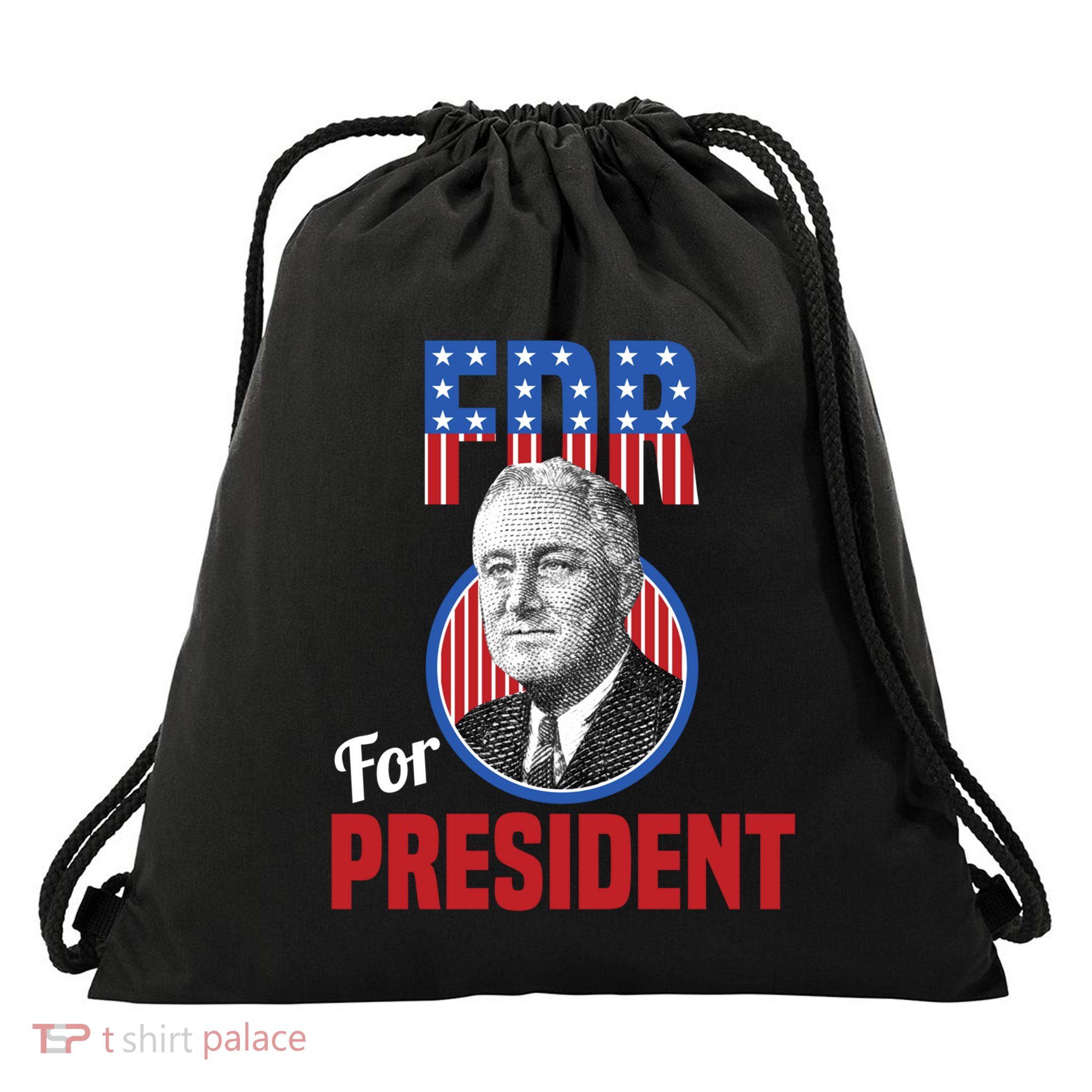 Franklin Delano Roosevelt Fdr For President Campaign Gift Drawstring Bag