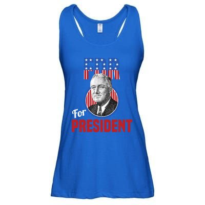 Franklin Delano Roosevelt Fdr For President Campaign Gift Ladies Essential Flowy Tank