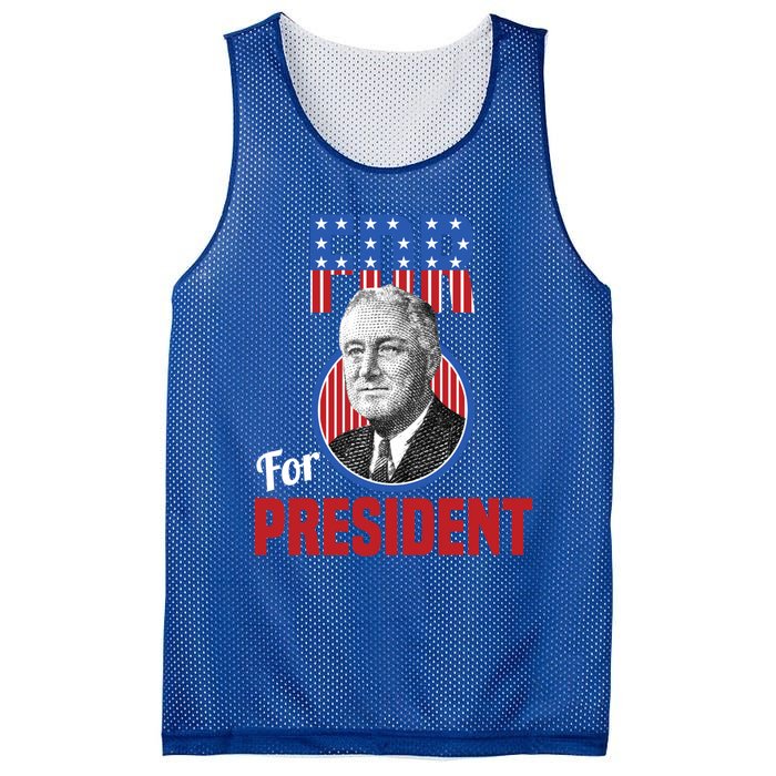 Franklin Delano Roosevelt Fdr For President Campaign Gift Mesh Reversible Basketball Jersey Tank