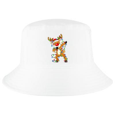 Festive Dabbing Reindeer Santa for Christmas Celebration Cool Comfort Performance Bucket Hat