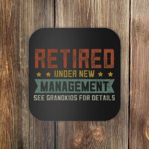 Fathers Day Retired Grandpa S Funny Retirement Coaster