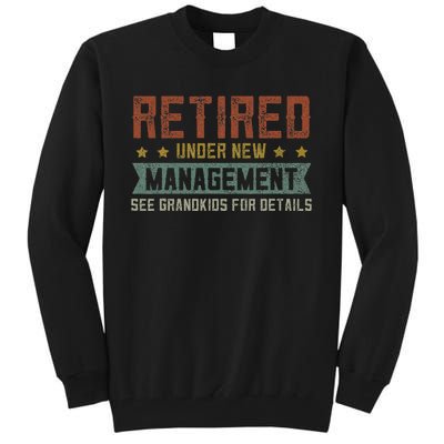 Fathers Day Retired Grandpa S Funny Retirement Tall Sweatshirt