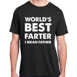 Father's Day Retro Dad World's Best Farter I Mean Father Adult ChromaSoft Performance T-Shirt