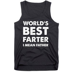 Father's Day Retro Dad World's Best Farter I Mean Father Tank Top