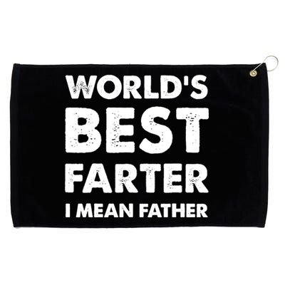 Father's Day Retro Dad World's Best Farter I Mean Father Grommeted Golf Towel