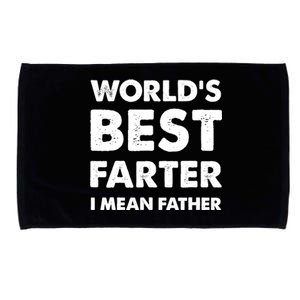 Father's Day Retro Dad World's Best Farter I Mean Father Microfiber Hand Towel