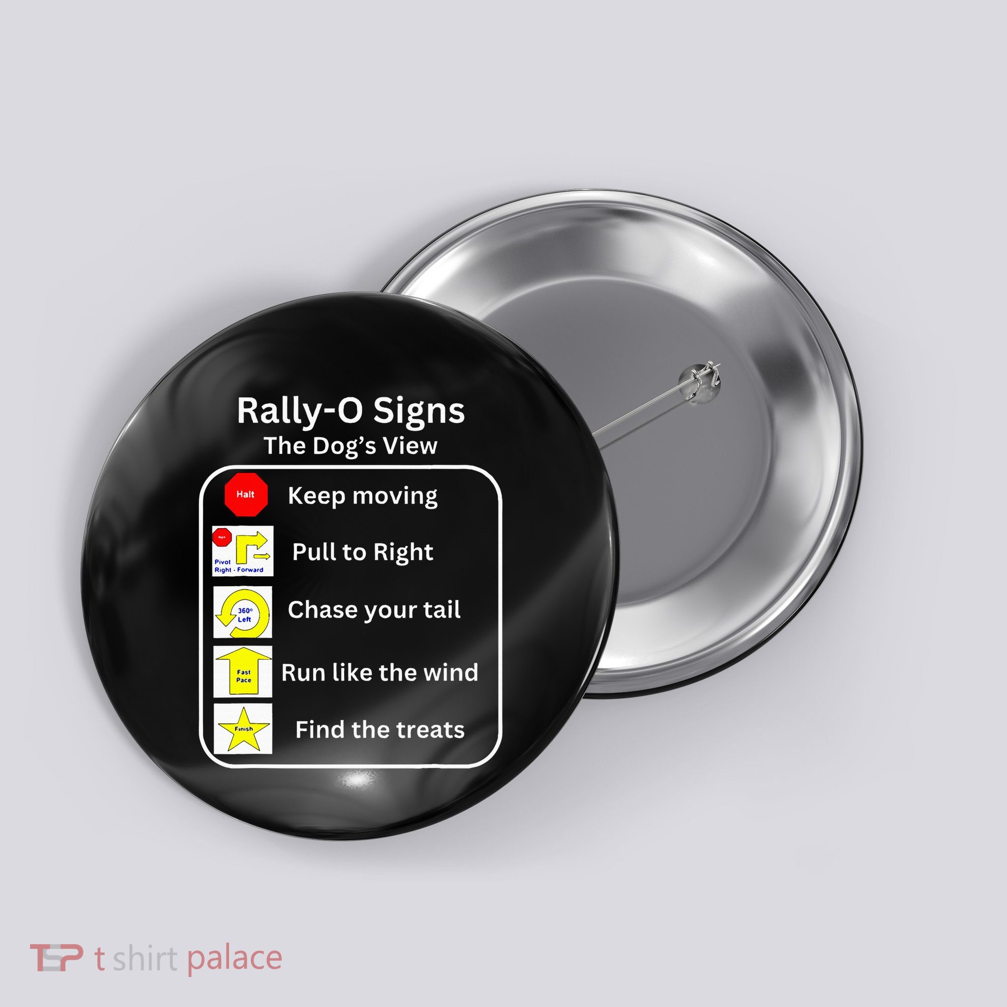 Funny Dog Rally Obedience Button