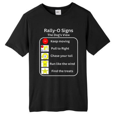 Funny Dog Rally Obedience Tall Fusion ChromaSoft Performance T-Shirt