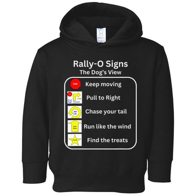 Funny Dog Rally Obedience Toddler Hoodie