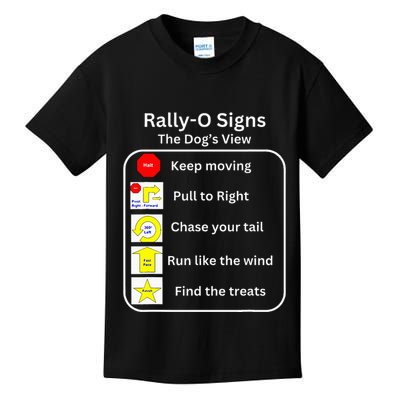 Funny Dog Rally Obedience Kids T-Shirt