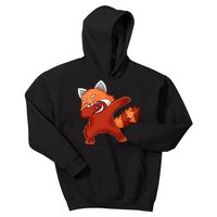 Funny Dabbing Red Panda Lover Kids Hoodie