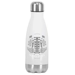 Funny Drag Racing Rally Motorsports Car Racer Gift Cool Gift Stainless Steel Insulated Water Bottle