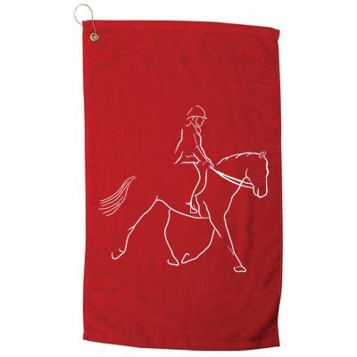 Funny Dressage Riding Horse Show Horseback Equestrian Golf Towel