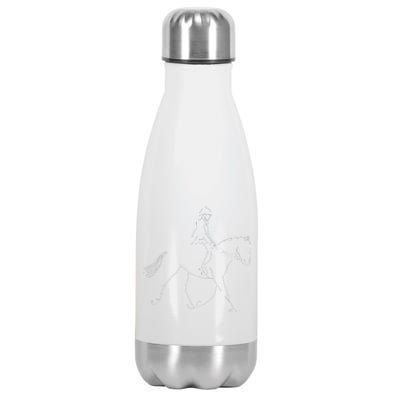 Funny Dressage Riding Horse Show Horseback Equestrian Stainless Steel Insulated Water Bottle