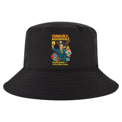 Franklin D Roosevelt The Presidential Chronicles Cool Comfort Performance Bucket Hat