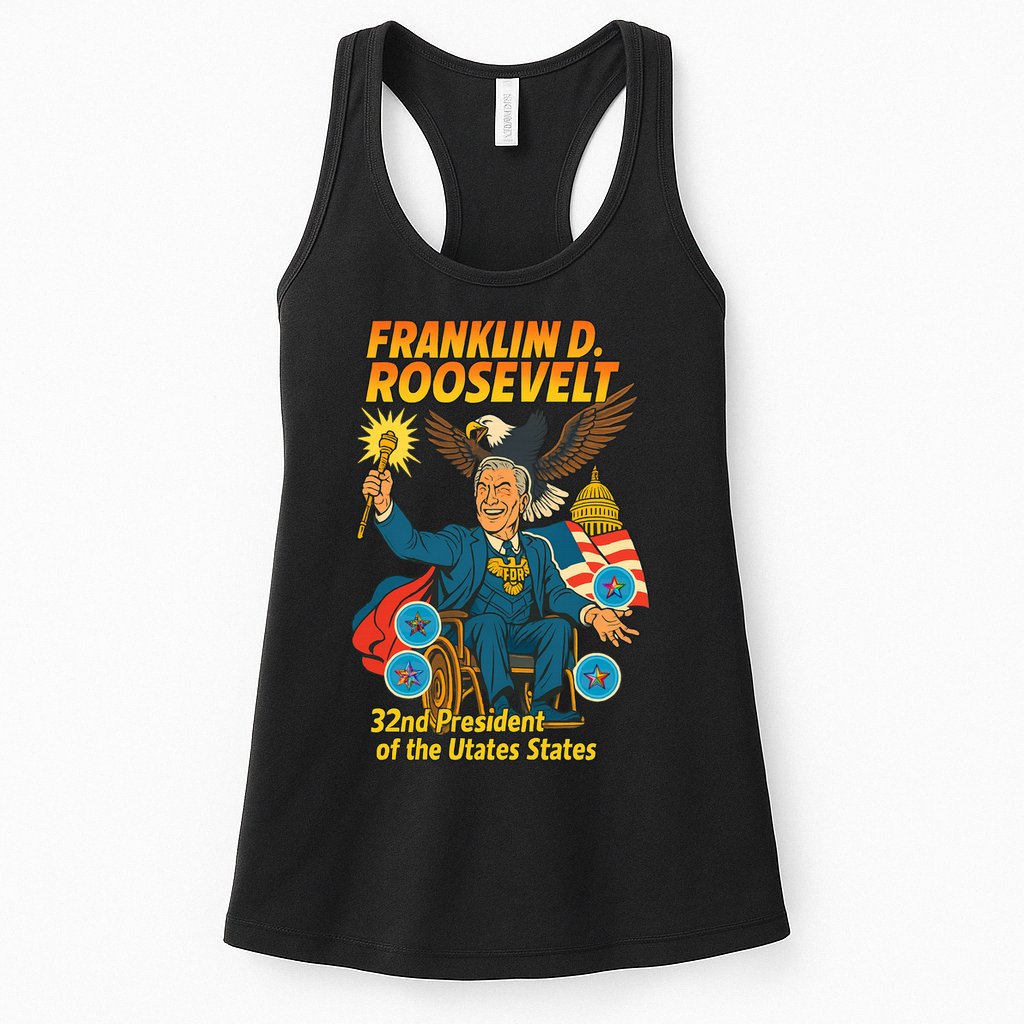 Franklin D Roosevelt The Presidential Chronicles Womens Tank Top